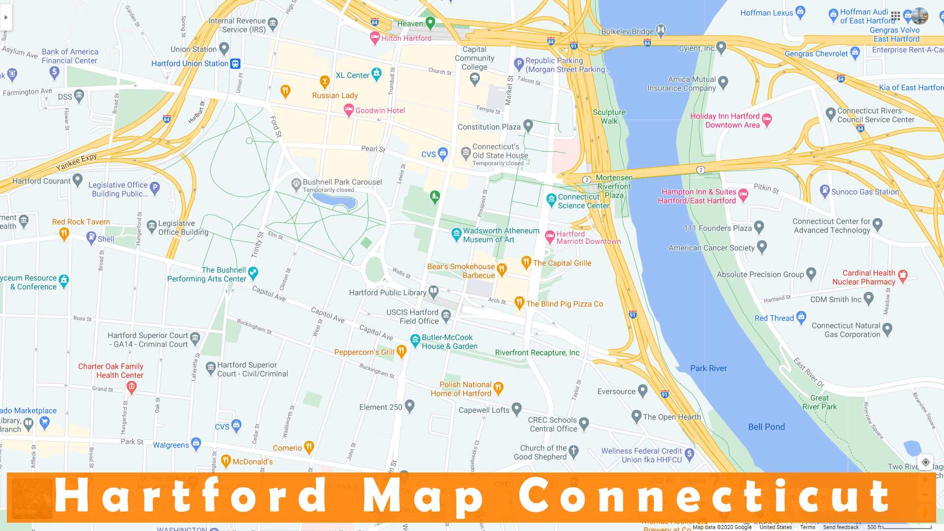 Hartford map